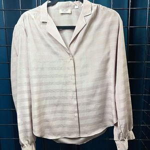 Stuart Lang Silk Long Sleeve Top
